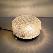 Ceiling light or wall lamp in moulded glass - 70's design