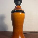 Solid wood table lamp base