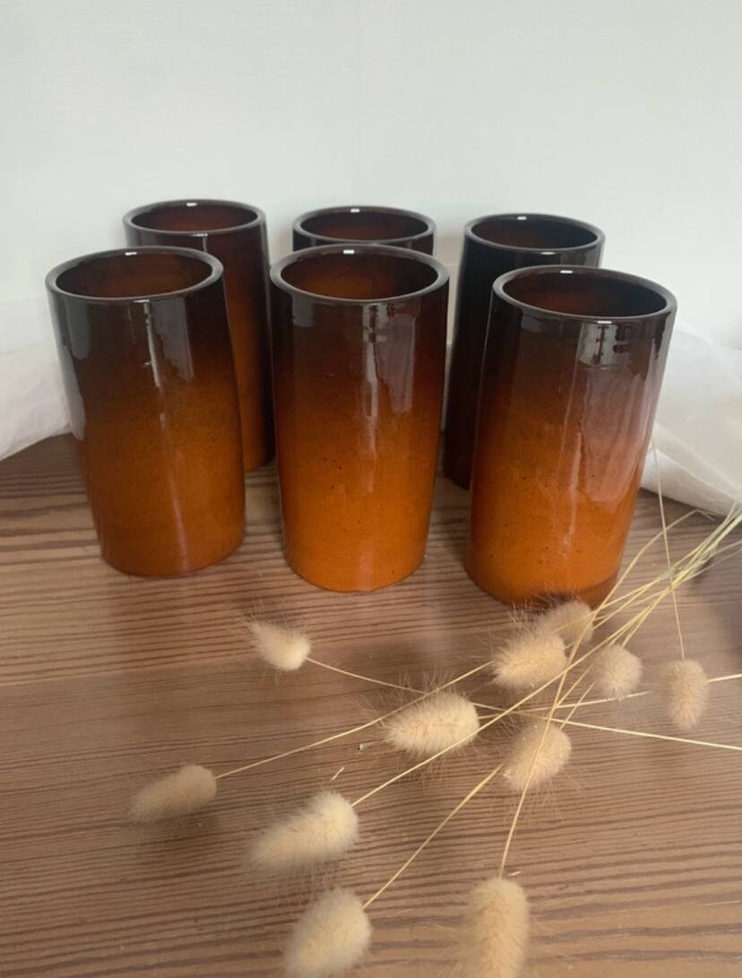 Vintage ceramic glasses