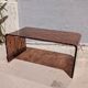 Smoked plexiglass coffee table