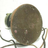 Burgunder column phone in Bakelite and black metal