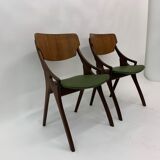 Set of 3 Danish dining chairs Arne Hovmand Olsen 1950