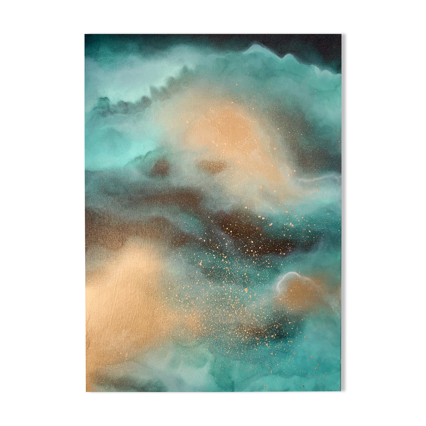 Together In Electric Dreams - Abstract art canvas