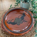 Vintage shallow dish in terracotta