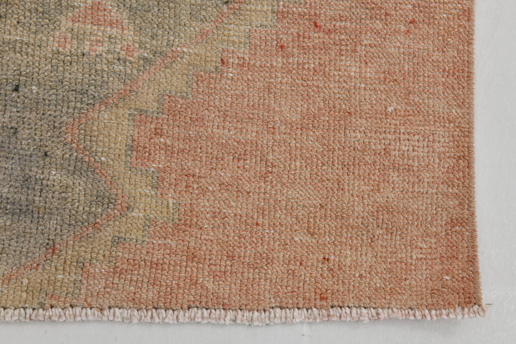 Rug For Hallway Turkish Vintage Runner Rug, 86x341Cm