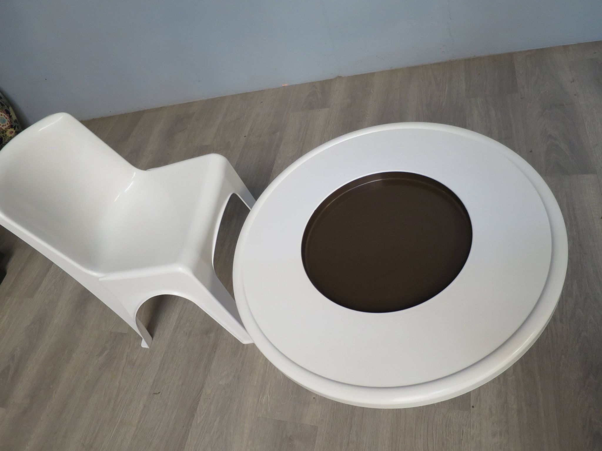 Table et chaise vintage Gilac années 70