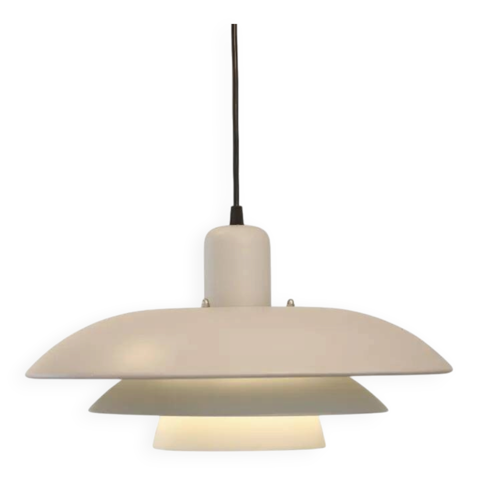 Vintage grey Danish design pendant hanging lamp