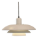 Vintage grey Danish design pendant hanging lamp