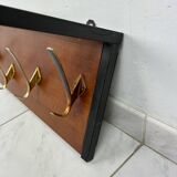 Vintage mid century modern wall coat rack