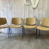 Series of 4 chairs by Piretti Giancarlo, Castelli