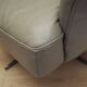Leather swivel armchair, Italian design, 1990s, manufacture: Natuzzi