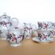 Service café bernardaud Limoges oiseaux fleurs