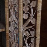 Shelf rattan peacock