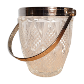 Pressed glass ice bucket