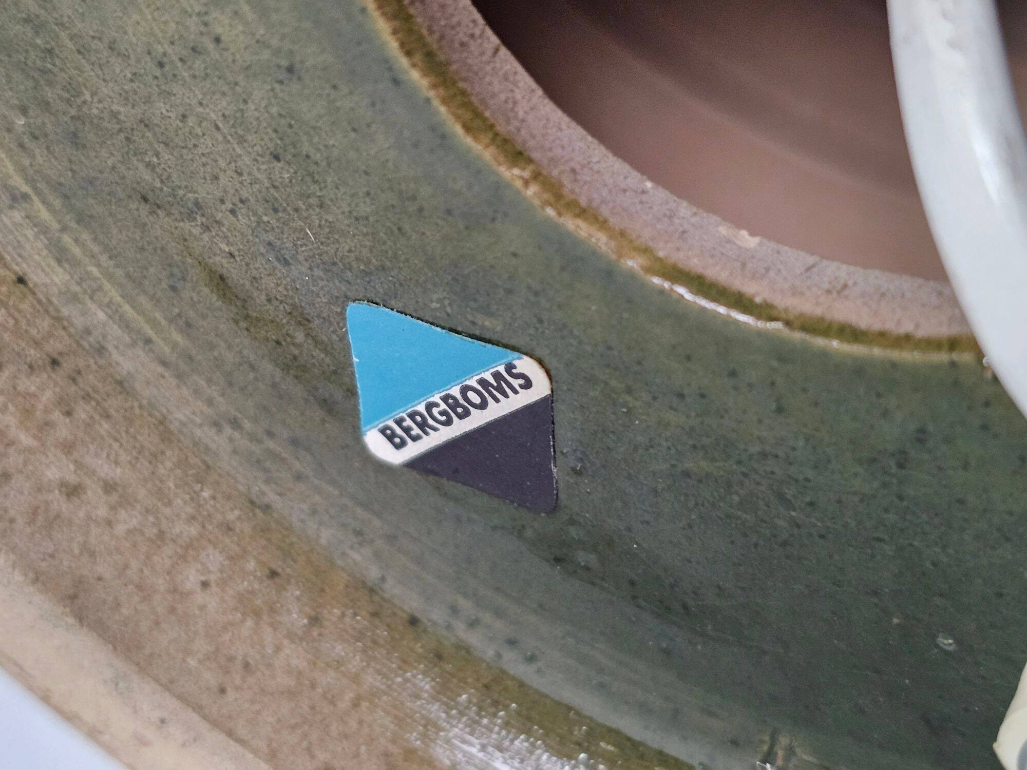 Bitossi voor Bergboms & Co - Aldo Londi - tafellamp - groen/wit - keramiek - 60's