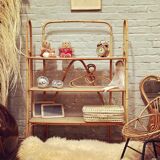 Rattan shelf
