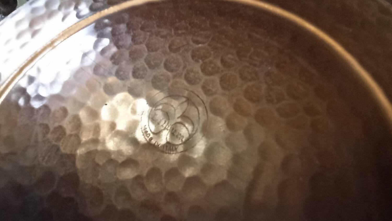 Lilium Italy plant holder in copper and wrought iron