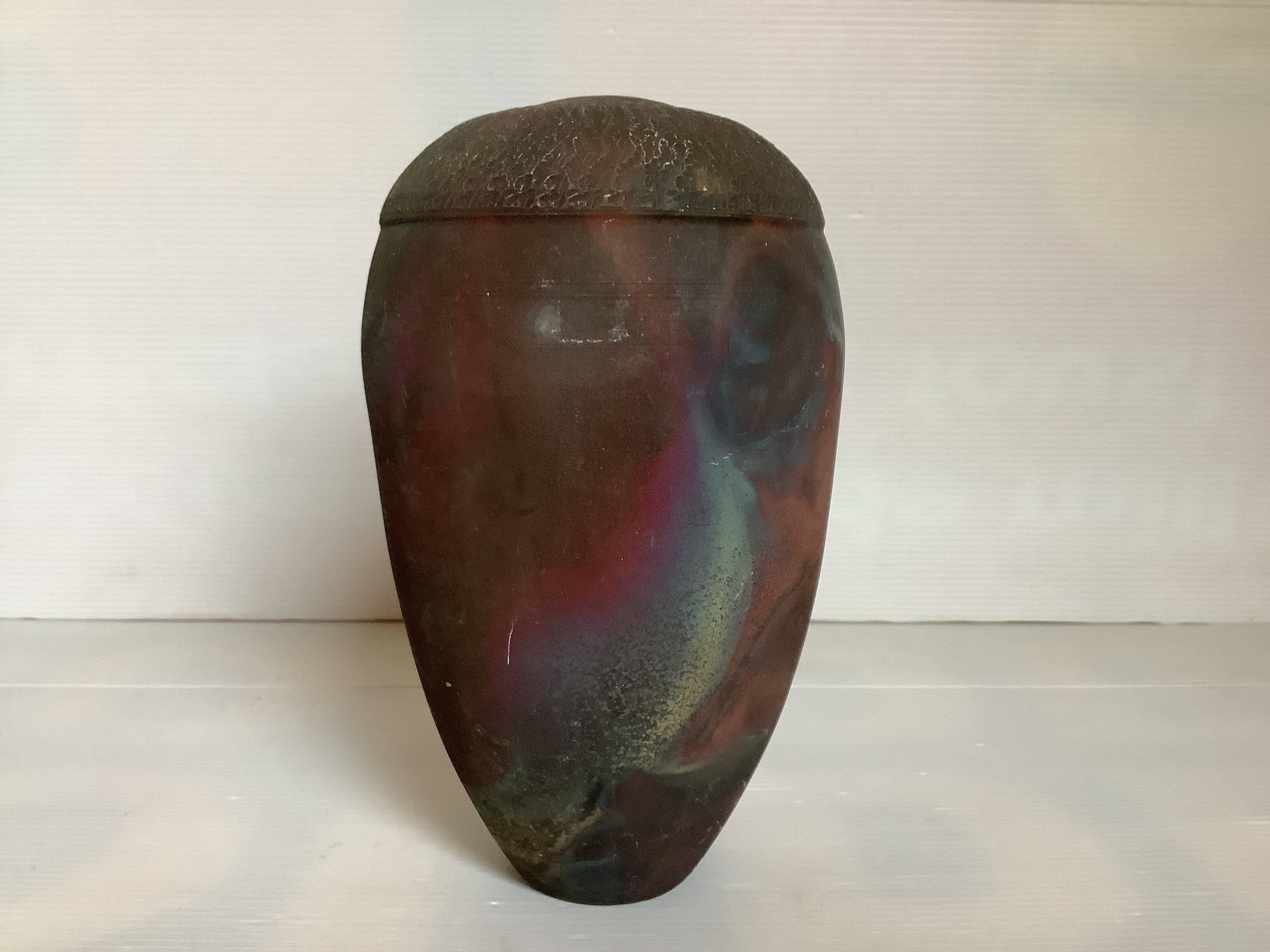 Asymmetrical vase by ceramicist Van Gompel