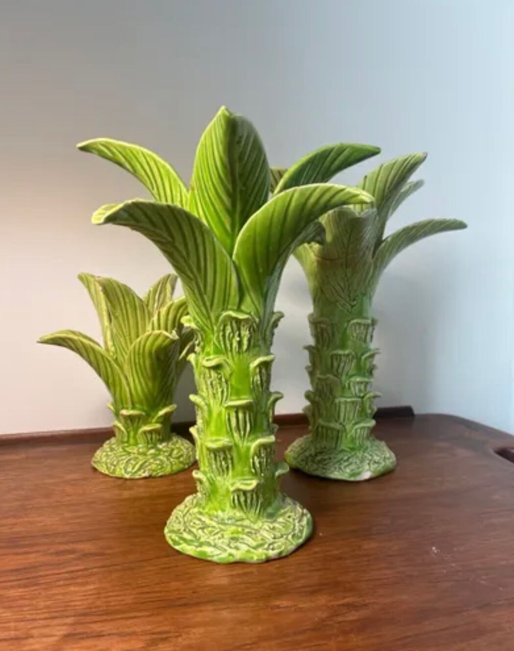 Palm candle holders Jean Roger