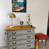 Golden mushroom lamp