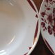 6 Hollow plates of the 40s decoration Flowers - Saint Amand Terre de Fer