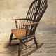 Ancien rocking-chair Windsor 1840