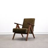 Mid Century Easy Chair Model B - 310 Var in Forest Green Velvet