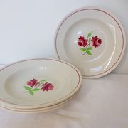 4 assiettes creuses K&G Luneville modèle Rose-Mai 2106209