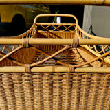 Vintage Rattan Basket – The Bohemian Cocoon for Baby (A