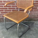 Chair model Cesca by Marcel Breuer with armrests B64