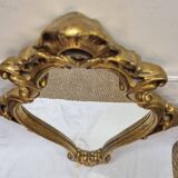 Miroir bois doré Louis XV (71×41cm)
