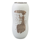 "Vase 'Grazia' by Stig Lindberg Ceramic and silver Gustavsberg Sweden 1960"