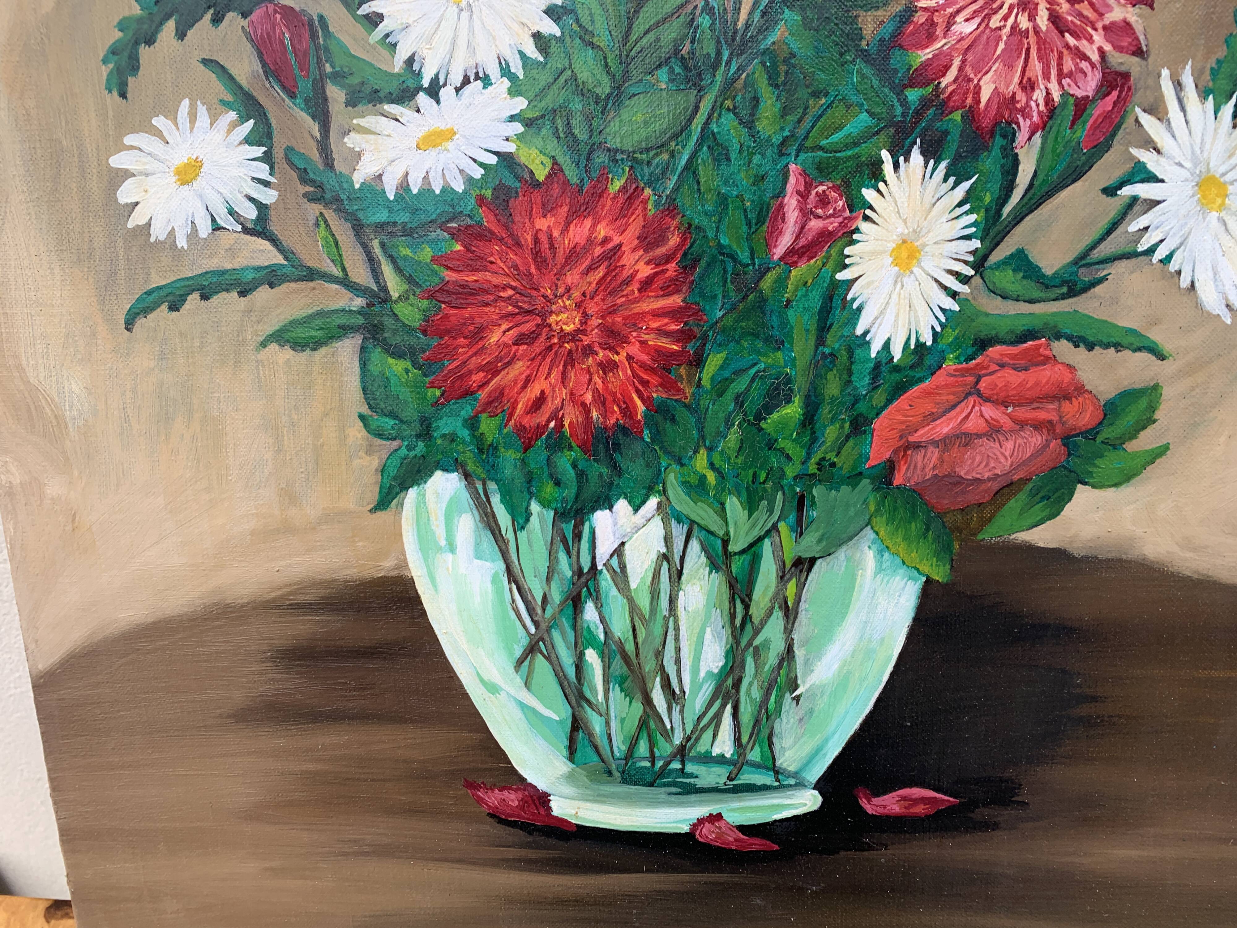 Still life floral painting XX desflaches