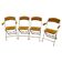 Vintage Fritz & Co. Style Folding Chairs, 1970s