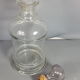 Old bottle of 19th century blown glass