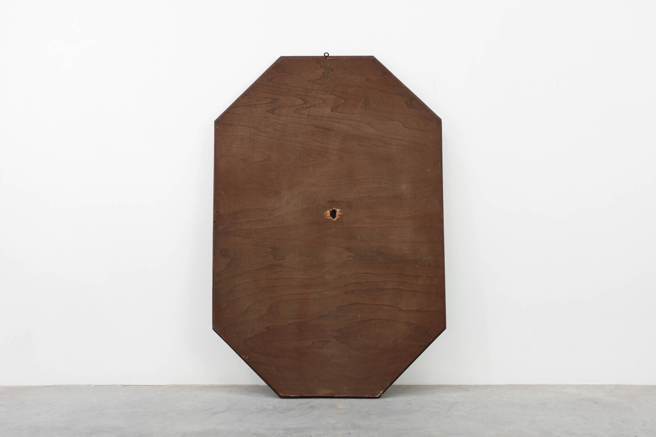 Art Deco octagonal wooden mirror, France ca. 1920
