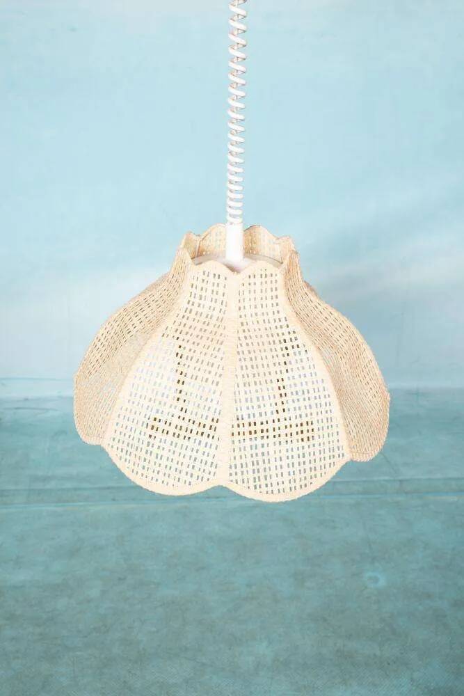 Swedish suspended lamp in bohemian strap.