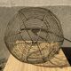 Vintage iron egg basket with hanse antique