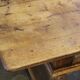Baroque antique Nordic provincial oak table 1800s rustic farmhouse, rich patina