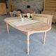 Oval solid cherry wood table with drop leaves + 2 extensions