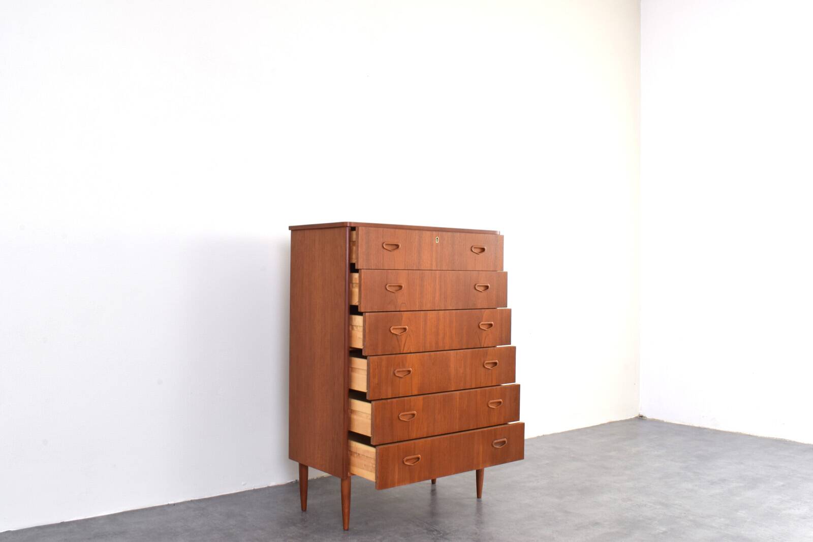 Mid-Century Danish Teak Chest of Drawers, 1960s.