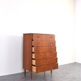 Mid-Century Danish Teak Chest of Drawers, 1960s.