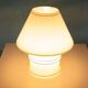 Vintage glass table lamp from the 70s, space age mushroom.