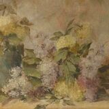 Painting by Jakub Obrovsky still life bouquet of flowers