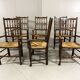 Lancashire spindleback dining arm chairs 1900's