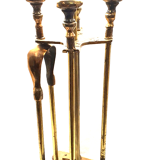 Bronze fireplace servant