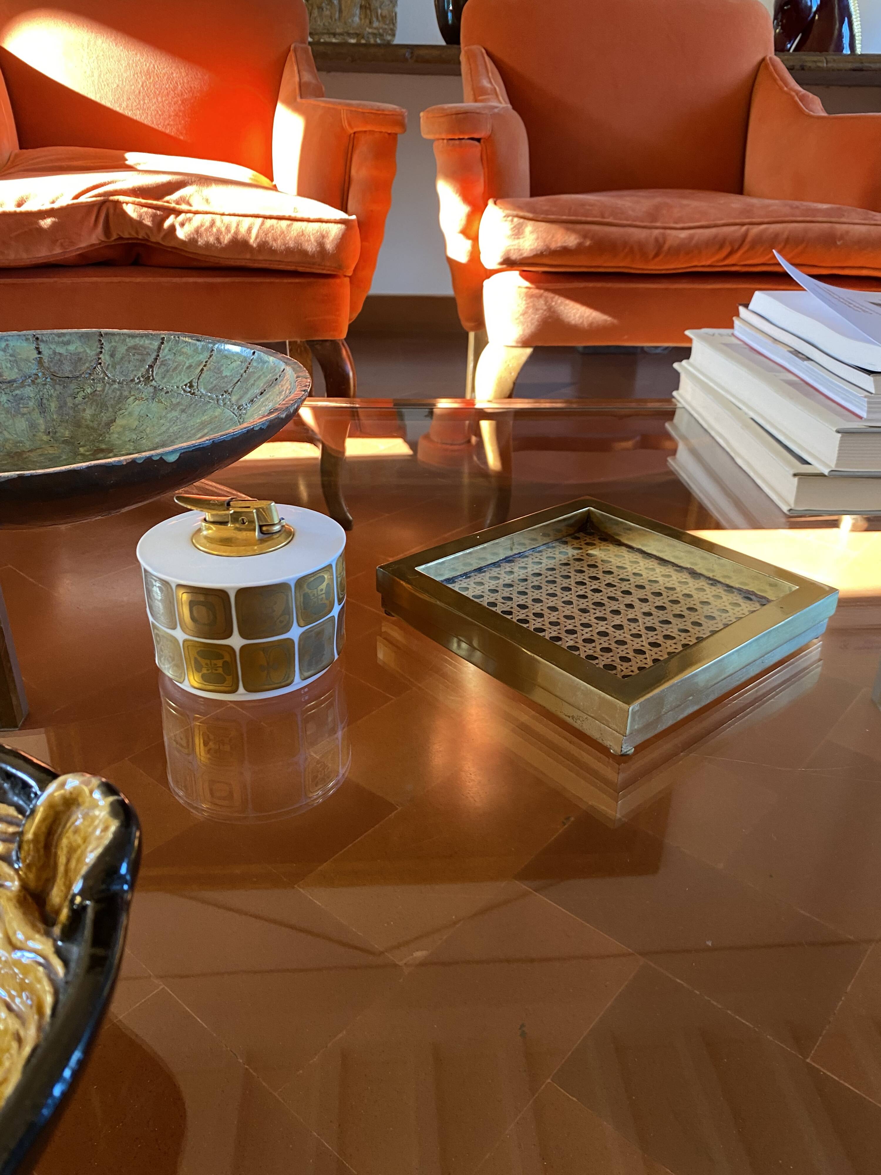 Mid-century porcelain table lighter, Bjorn Wiinblad for Rosenthal, 1970s