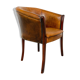 Chaise club en cuir de mouton vintage baignoire haute Enschede