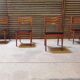 Set of 4 french chairs in scandinavian style year 60