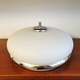 Vintage ceiling lamp in opaline design 70
